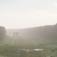 A misty walk along the path to Hunstanton