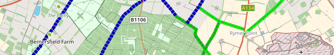 Screenshot of the Osmond app showing my GRM geojson data